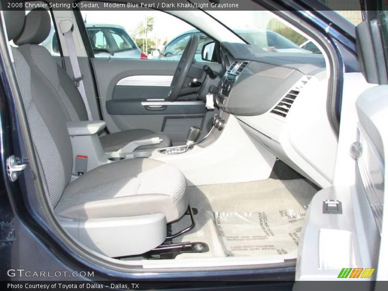Modern Blue Pearl / Dark Khaki/Light Graystone 2008 Chrysler Sebring LX Sedan