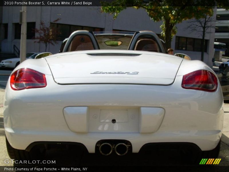Carrara White / Sand Beige 2010 Porsche Boxster S