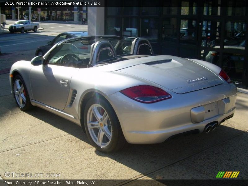 Arctic Silver Metallic / Black 2010 Porsche Boxster S