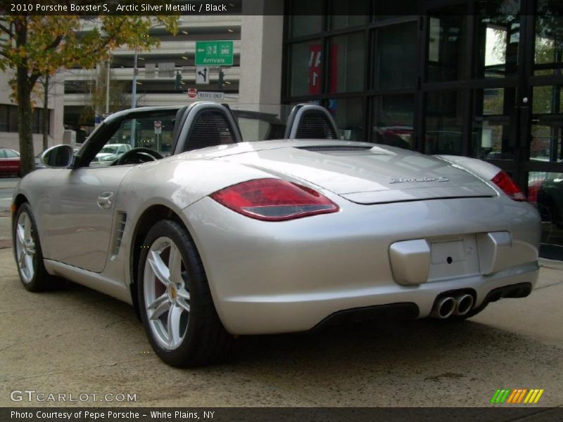 Arctic Silver Metallic / Black 2010 Porsche Boxster S