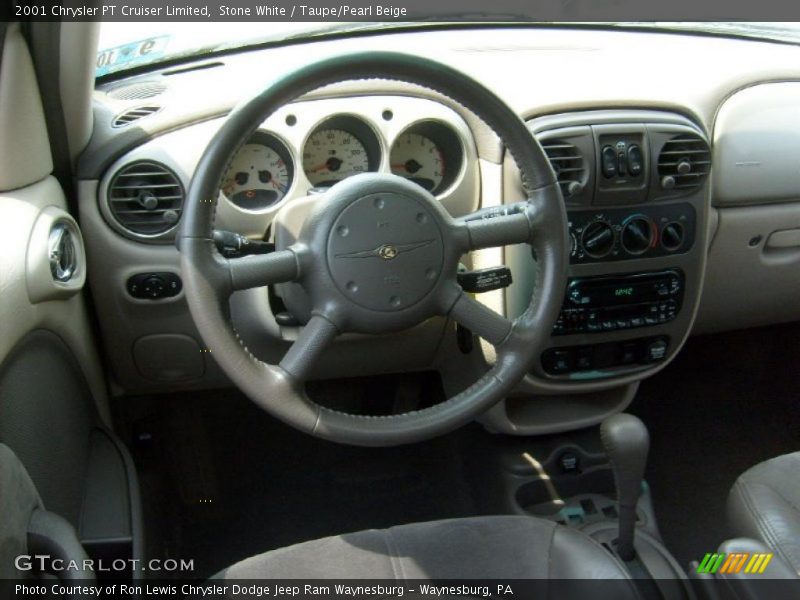 Stone White / Taupe/Pearl Beige 2001 Chrysler PT Cruiser Limited