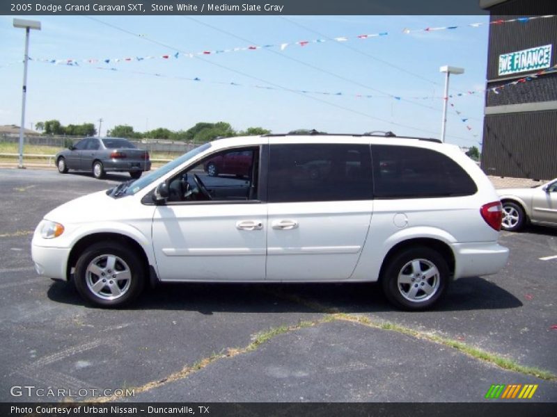 Stone White / Medium Slate Gray 2005 Dodge Grand Caravan SXT