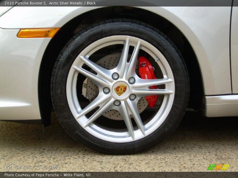 Arctic Silver Metallic / Black 2010 Porsche Boxster S