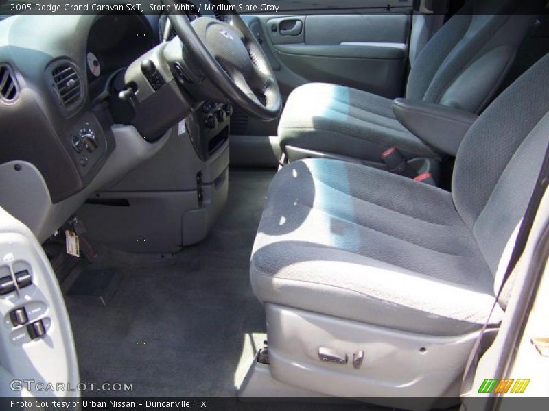 Stone White / Medium Slate Gray 2005 Dodge Grand Caravan SXT