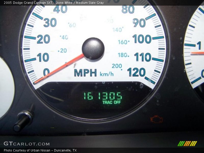Stone White / Medium Slate Gray 2005 Dodge Grand Caravan SXT