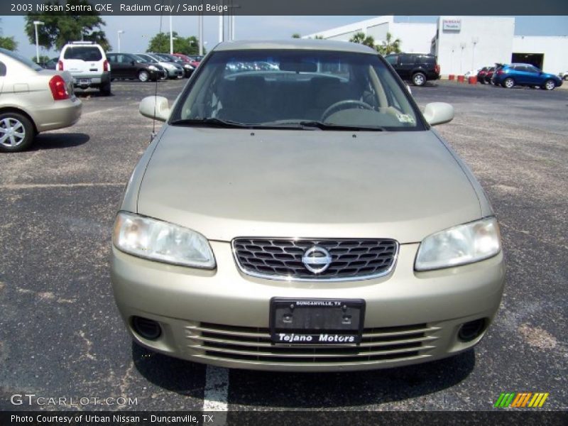 Radium Gray / Sand Beige 2003 Nissan Sentra GXE