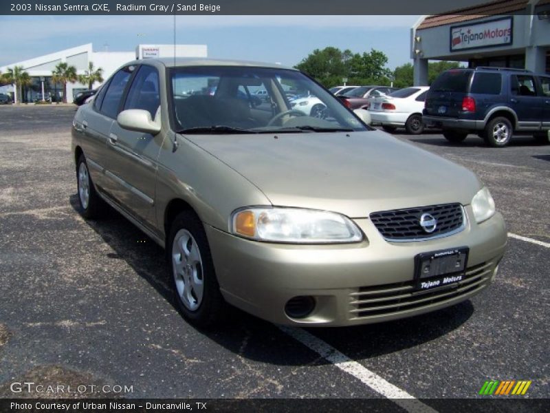Radium Gray / Sand Beige 2003 Nissan Sentra GXE