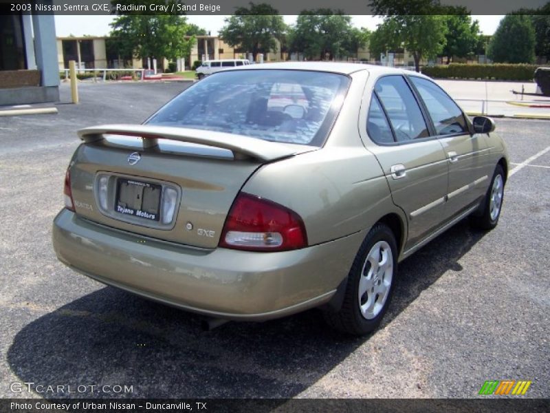 Radium Gray / Sand Beige 2003 Nissan Sentra GXE