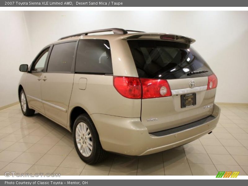 Desert Sand Mica / Taupe 2007 Toyota Sienna XLE Limited AWD