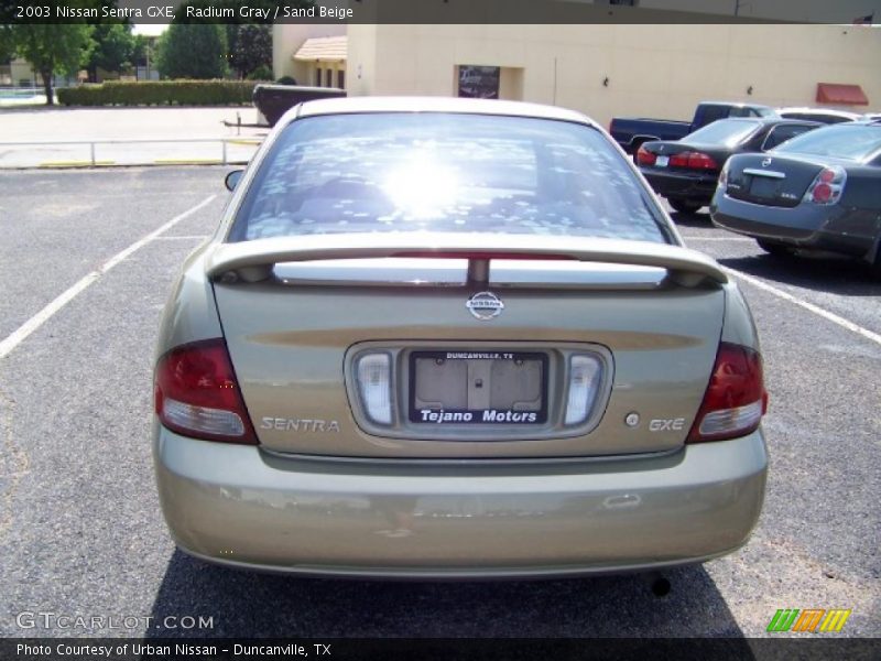 Radium Gray / Sand Beige 2003 Nissan Sentra GXE