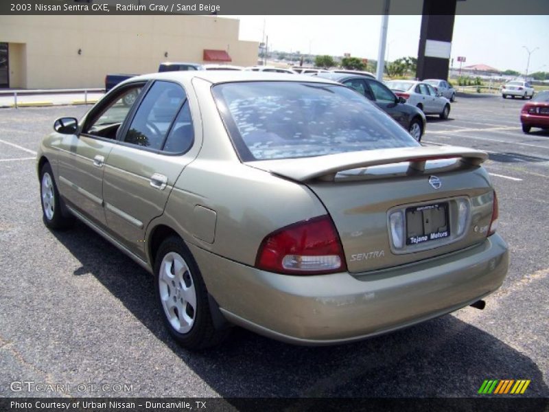 Radium Gray / Sand Beige 2003 Nissan Sentra GXE