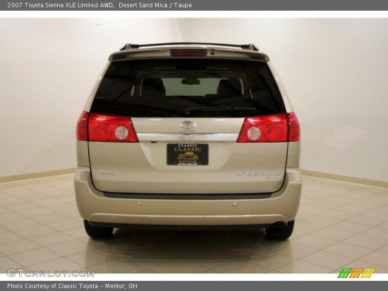Desert Sand Mica / Taupe 2007 Toyota Sienna XLE Limited AWD
