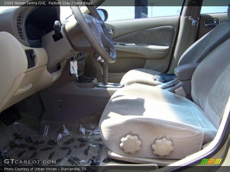 Radium Gray / Sand Beige 2003 Nissan Sentra GXE
