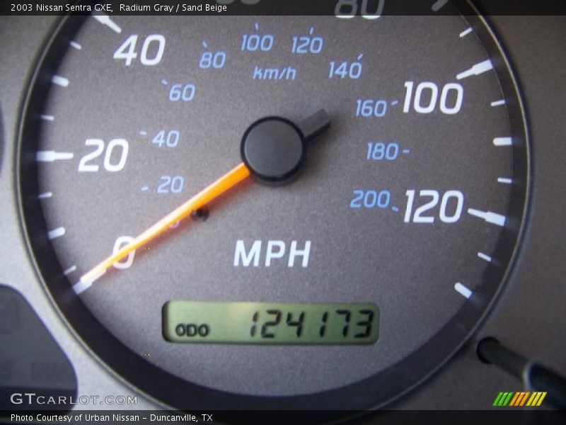 Radium Gray / Sand Beige 2003 Nissan Sentra GXE