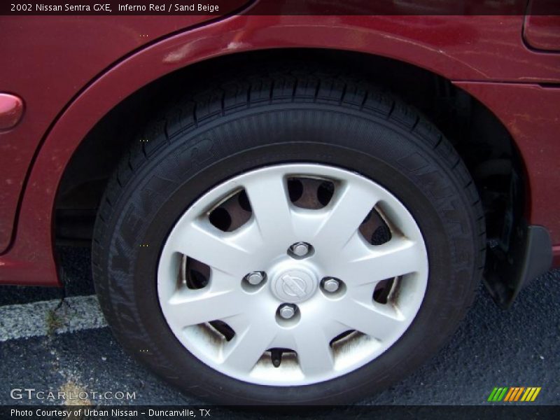Inferno Red / Sand Beige 2002 Nissan Sentra GXE