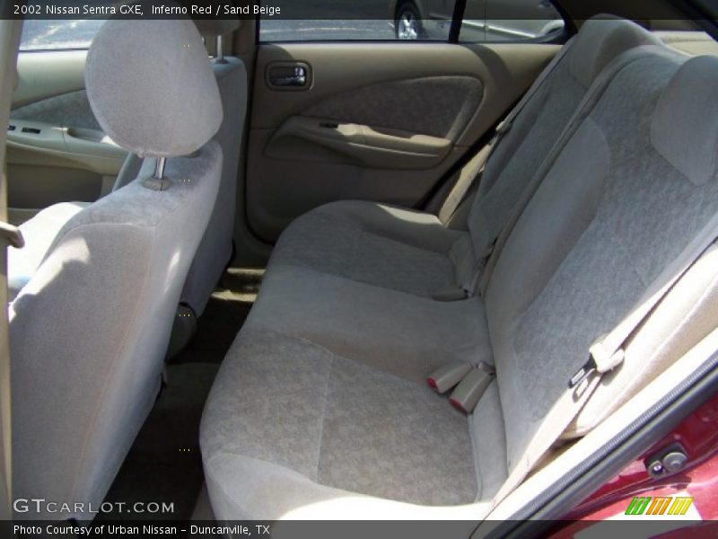 Inferno Red / Sand Beige 2002 Nissan Sentra GXE