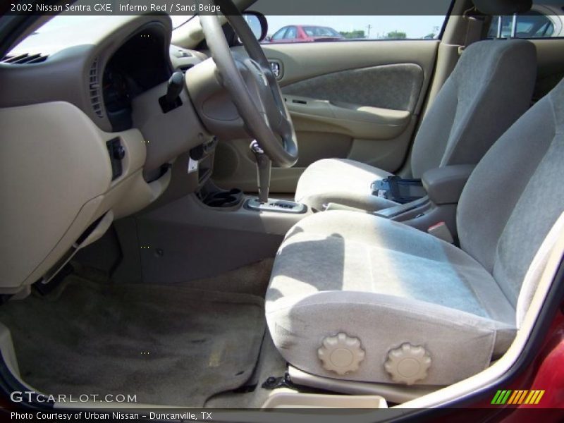 Inferno Red / Sand Beige 2002 Nissan Sentra GXE