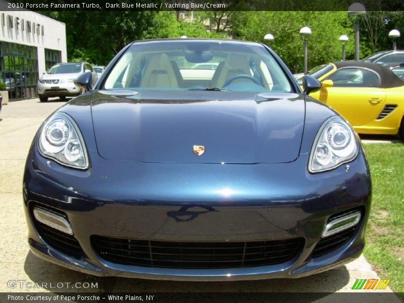 Dark Blue Metallic / Yachting Blue/Cream 2010 Porsche Panamera Turbo