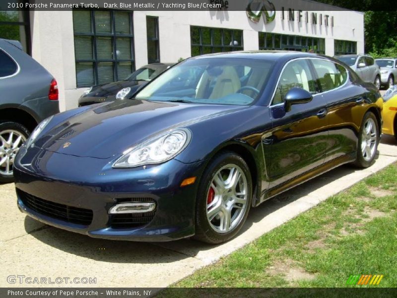 Dark Blue Metallic / Yachting Blue/Cream 2010 Porsche Panamera Turbo
