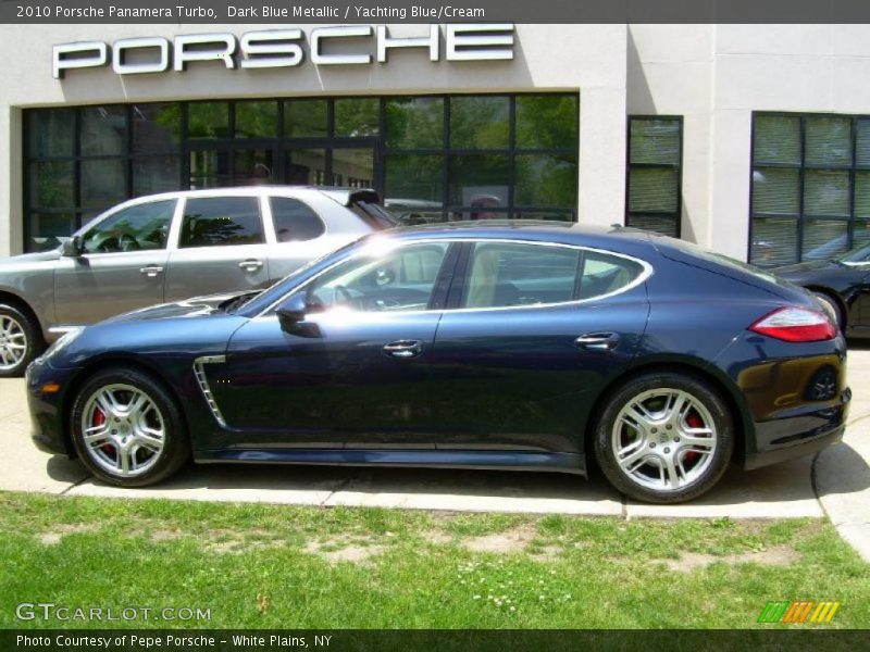 Dark Blue Metallic / Yachting Blue/Cream 2010 Porsche Panamera Turbo
