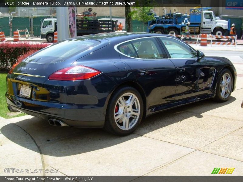 Dark Blue Metallic / Yachting Blue/Cream 2010 Porsche Panamera Turbo