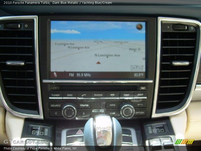 Dark Blue Metallic / Yachting Blue/Cream 2010 Porsche Panamera Turbo