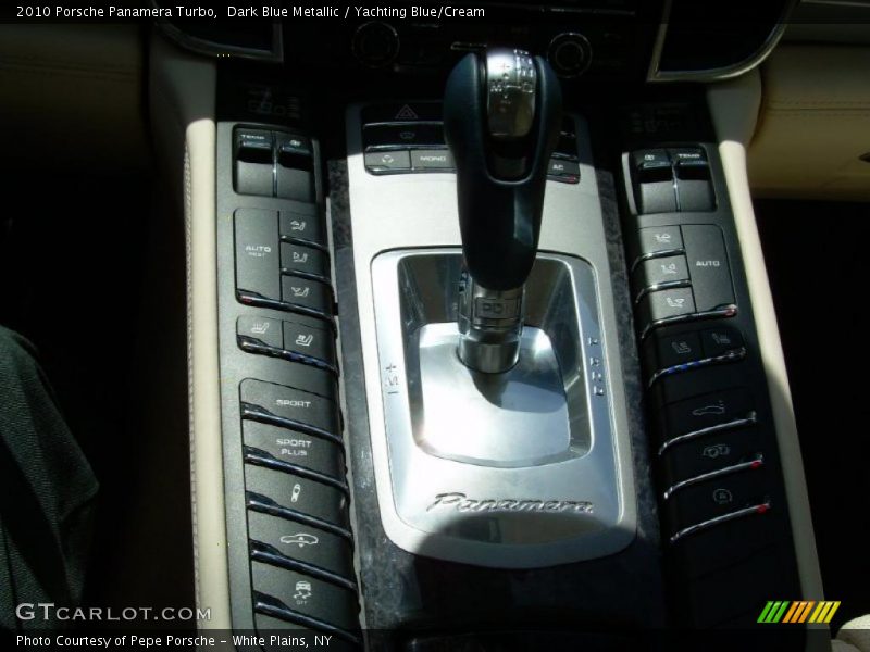 Dark Blue Metallic / Yachting Blue/Cream 2010 Porsche Panamera Turbo