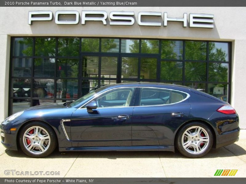 Dark Blue Metallic / Yachting Blue/Cream 2010 Porsche Panamera Turbo