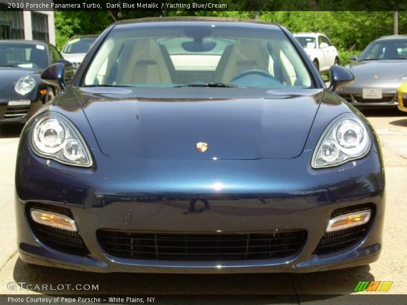 Dark Blue Metallic / Yachting Blue/Cream 2010 Porsche Panamera Turbo