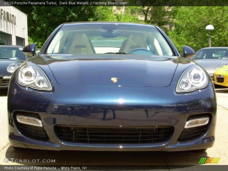 Dark Blue Metallic / Yachting Blue/Cream 2010 Porsche Panamera Turbo