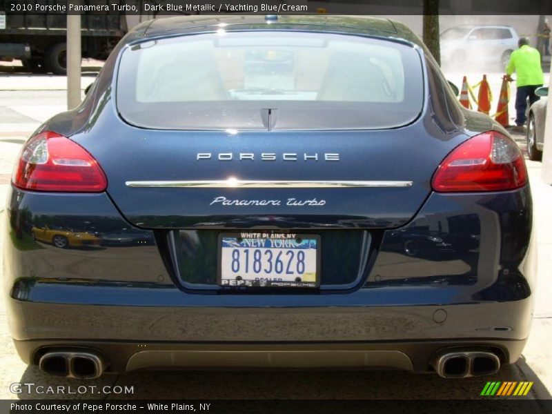 Dark Blue Metallic / Yachting Blue/Cream 2010 Porsche Panamera Turbo