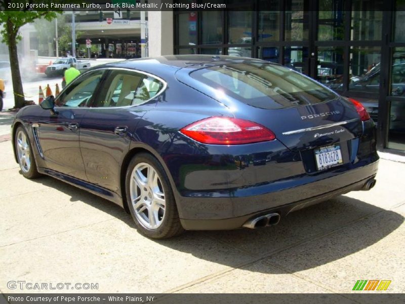 Dark Blue Metallic / Yachting Blue/Cream 2010 Porsche Panamera Turbo