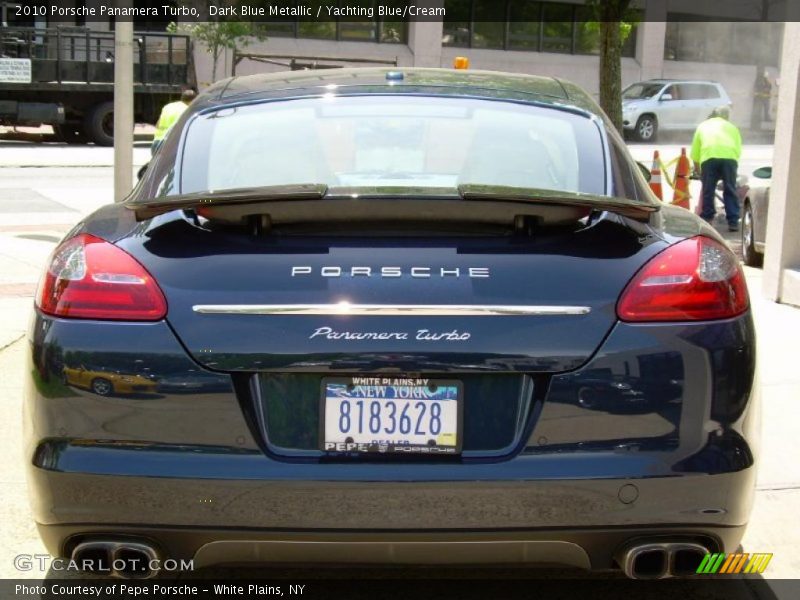 Dark Blue Metallic / Yachting Blue/Cream 2010 Porsche Panamera Turbo