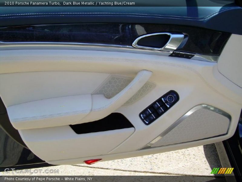 Dark Blue Metallic / Yachting Blue/Cream 2010 Porsche Panamera Turbo