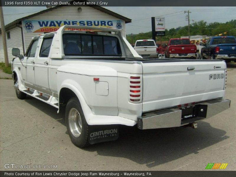 Oxford White / Grey 1996 Ford F350 XLT Crew Cab Dually