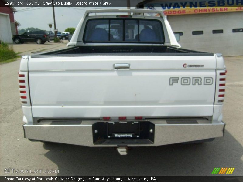 Oxford White / Grey 1996 Ford F350 XLT Crew Cab Dually