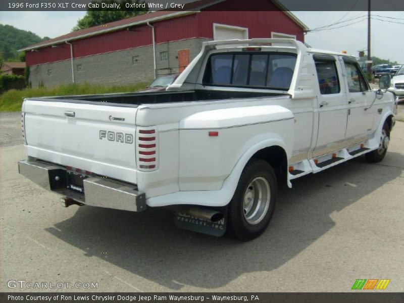 Oxford White / Grey 1996 Ford F350 XLT Crew Cab Dually