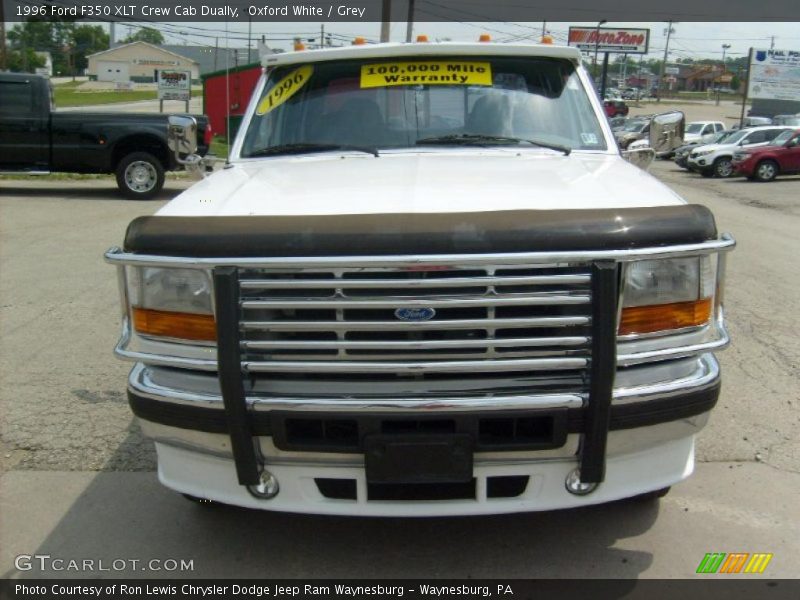 Oxford White / Grey 1996 Ford F350 XLT Crew Cab Dually