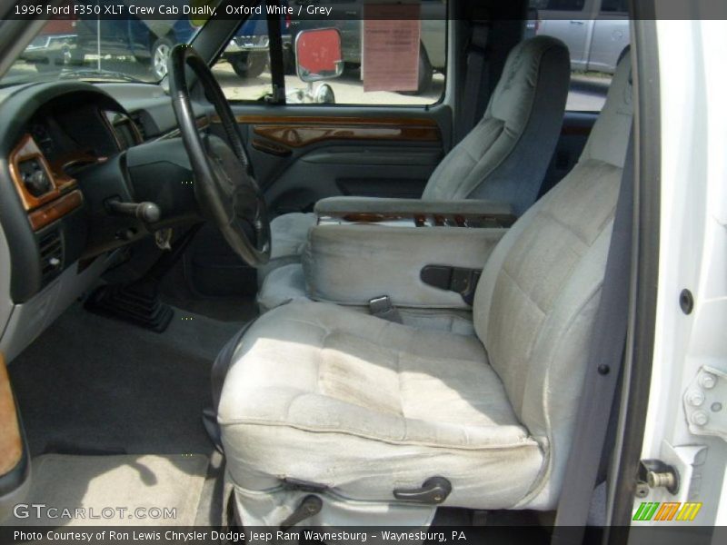 Oxford White / Grey 1996 Ford F350 XLT Crew Cab Dually