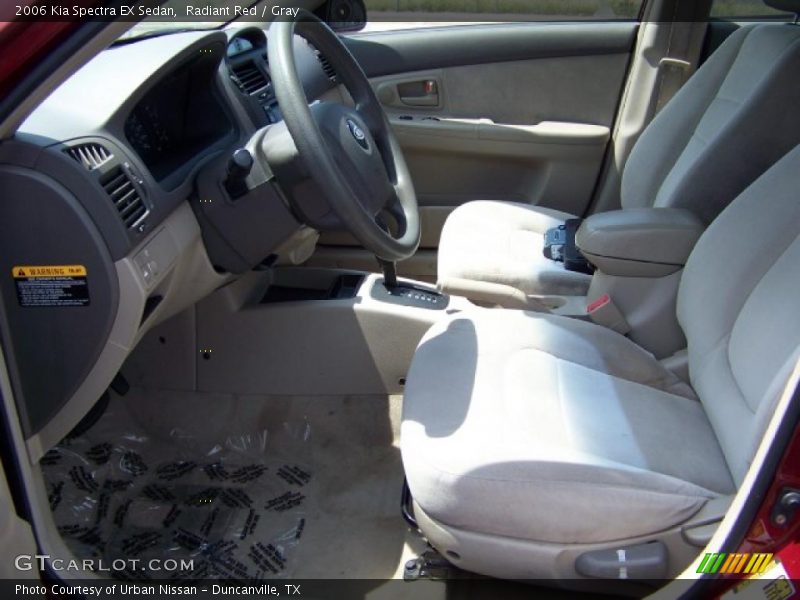 Radiant Red / Gray 2006 Kia Spectra EX Sedan