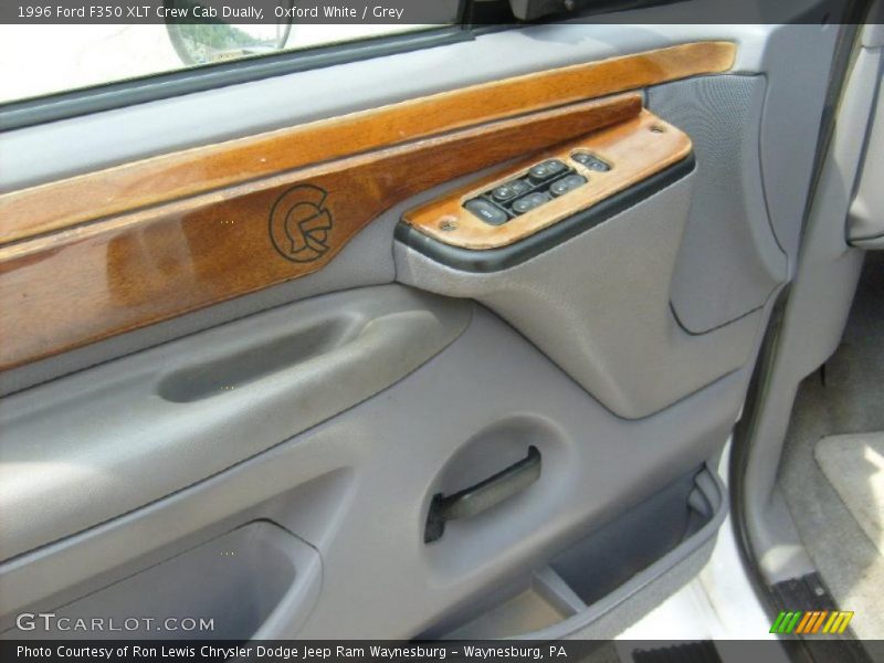 Oxford White / Grey 1996 Ford F350 XLT Crew Cab Dually