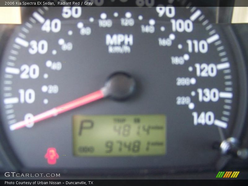 Radiant Red / Gray 2006 Kia Spectra EX Sedan