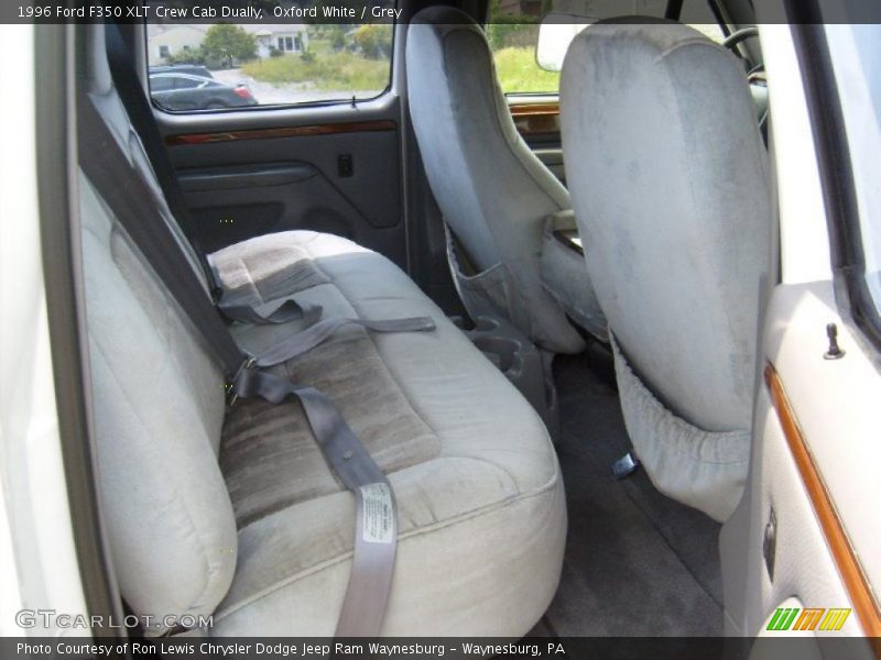 Oxford White / Grey 1996 Ford F350 XLT Crew Cab Dually