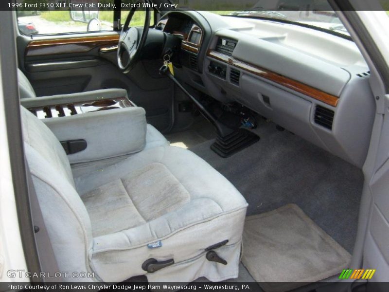 Oxford White / Grey 1996 Ford F350 XLT Crew Cab Dually