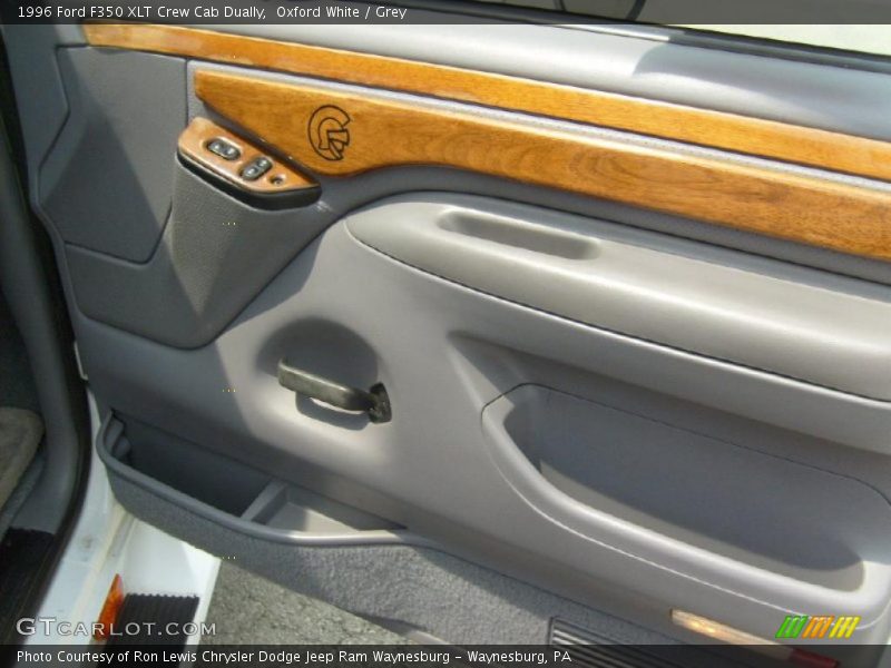 Oxford White / Grey 1996 Ford F350 XLT Crew Cab Dually