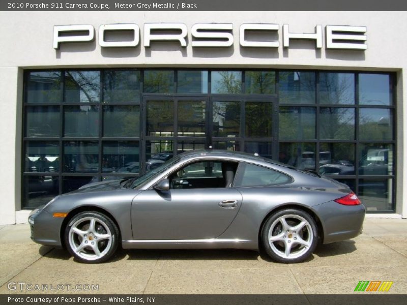 Meteor Grey Metallic / Black 2010 Porsche 911 Carrera Coupe