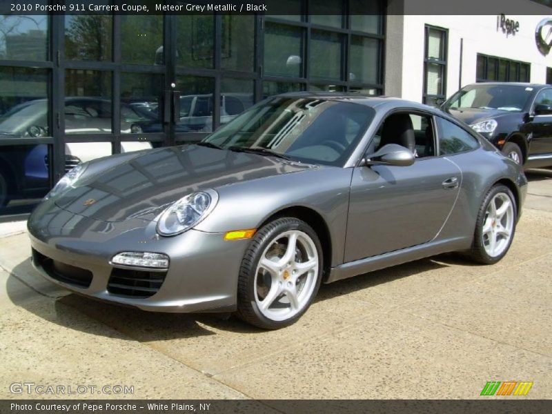 Meteor Grey Metallic / Black 2010 Porsche 911 Carrera Coupe