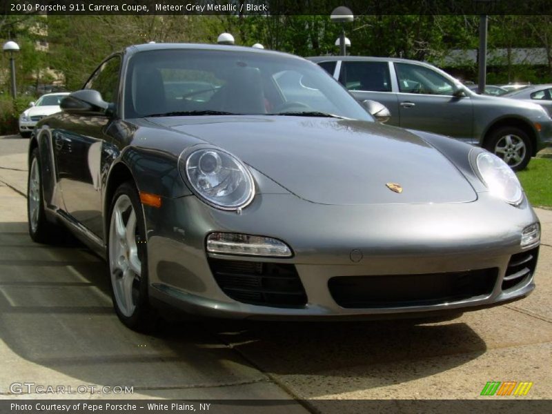 Meteor Grey Metallic / Black 2010 Porsche 911 Carrera Coupe