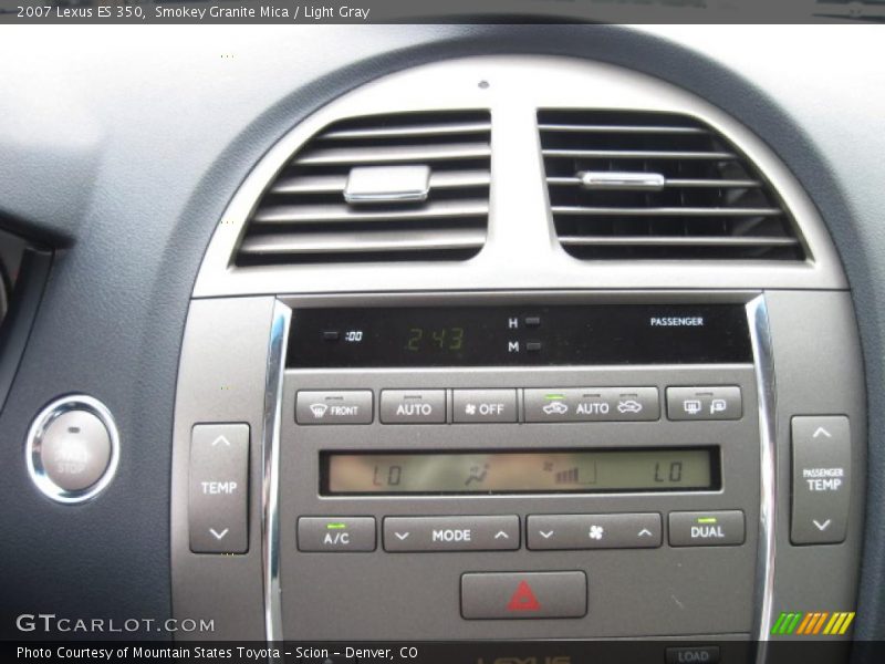 Smokey Granite Mica / Light Gray 2007 Lexus ES 350
