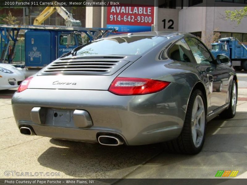 Meteor Grey Metallic / Black 2010 Porsche 911 Carrera Coupe